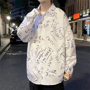 长袖衬衫男港风潮流C133P28,男装衬衫,星座1116-2
