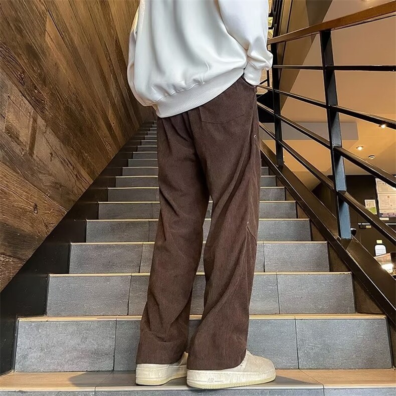 日系长裤时尚新款文艺流行夏季微弹休闲裤男潮流,男装休闲裤,星座716-4