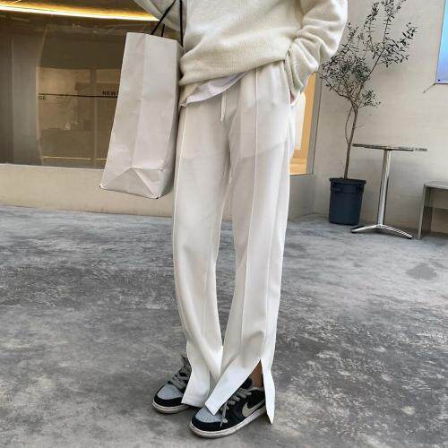 7958开叉高腰拖地裤，女装，XTZ style