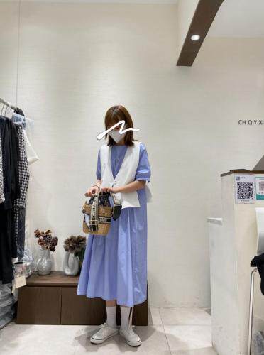 【现货】8980韩版长裙两件套，女装，淳·清雅秀