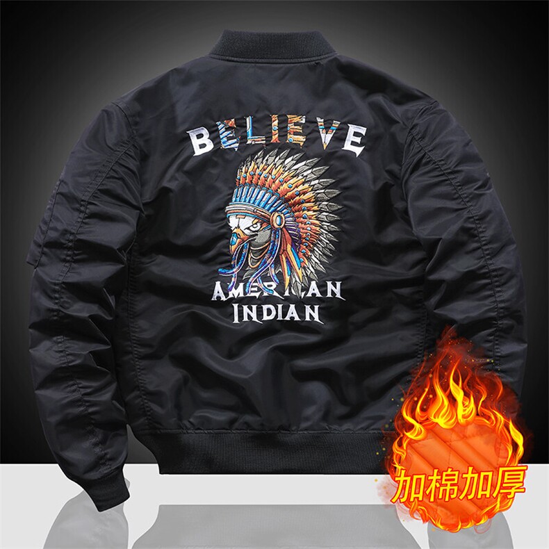 加棉美式潮牌宽松版型飞行服时尚潮牌户外运动休闲加棉,男装棉衣,星座210-5(原414-2)
