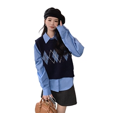 《现货新品》2024春装新款时尚简约气质优雅衬衫马甲两件套，女装衬衫，浙宝220
