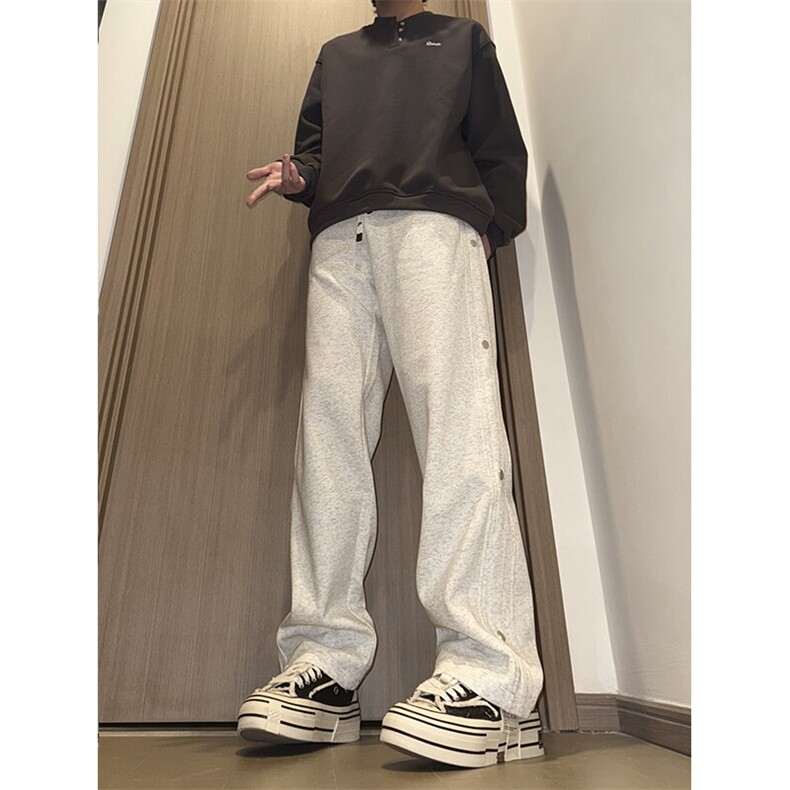 现货！春秋男士高品质华棉宽松排扣运动裤休闲裤K79-p48-控78,男装休闲裤,星座617B