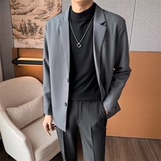 小西装外套男春秋季高级感男装韩版轻熟风小单西休闲男士XZ38-P60，男装西服，星座1109-3