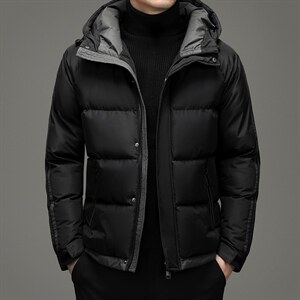 冬季潮流男新款保暖纯色连帽外套棉衣休闲棉服面包服ZG2821-P110,男装棉衣,电商B212（原钱塘6029）
