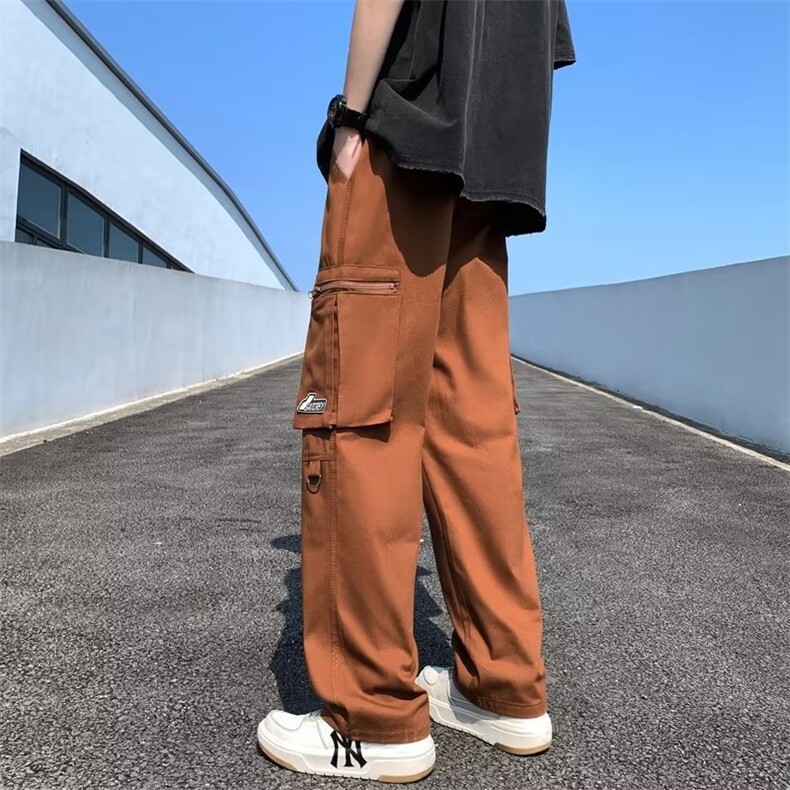 夏季工装裤男潮牌百搭宽松街头潮流帅气休闲裤D1037-P45,男装休闲裤,星座1109-3
