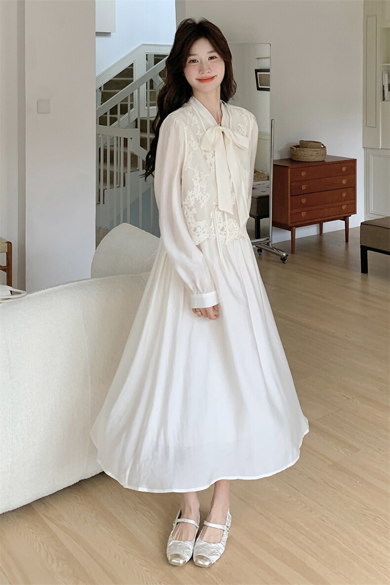 现货-米白色两件套裙203-8886-P145-K208,女装套装/套裙,浙宝203