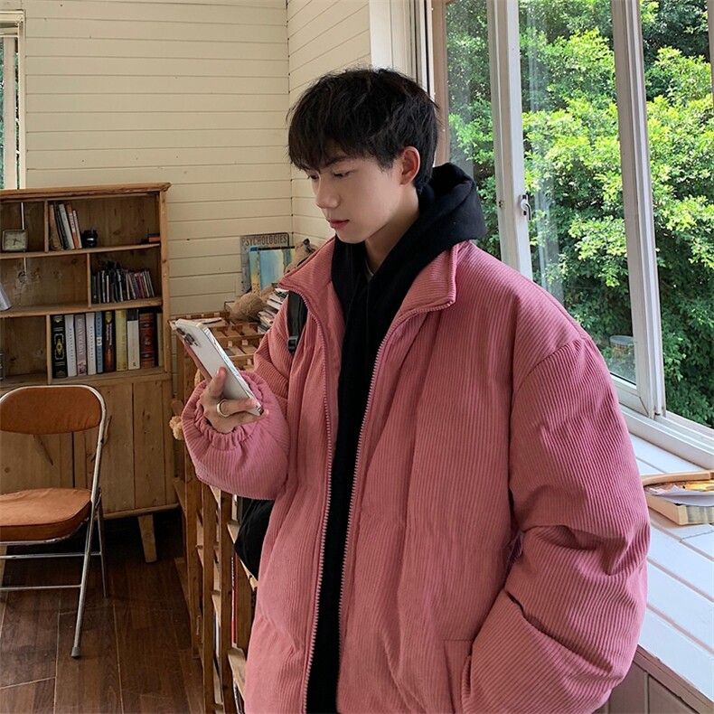 8万件主推数据款灯芯绒面料冬季加厚宽松立领棉服XZ109-1-223-P88,男装棉衣,星座109-1