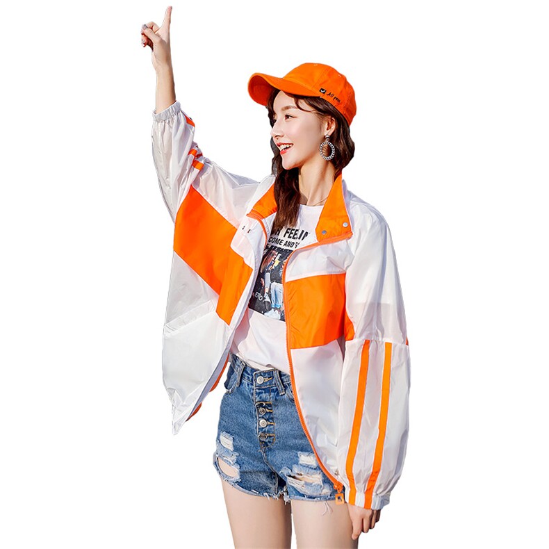 休闲舒适时尚气质防晒衣长袖短款2021年夏季直筒,女装短外套,贵人树