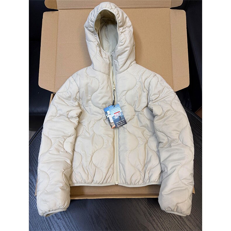 高品气绒服（两面穿）短宽版轻量化连帽棉服棉衣男女A1225-P88,男装棉衣,星座1505