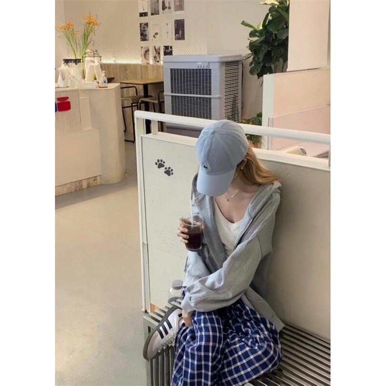 【有货】蓝色格子阔腿裤男女美式复古hiphop裤子宽松X814HH-特P50,男装休闲裤,星座1007（原301D）