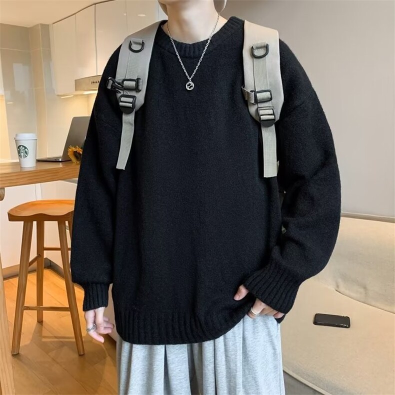 秋冬季新款软糯毛衣男2022针织衫ins潮宽松内搭线衣M877-P37,男装针织衫/毛衣,星座512-2