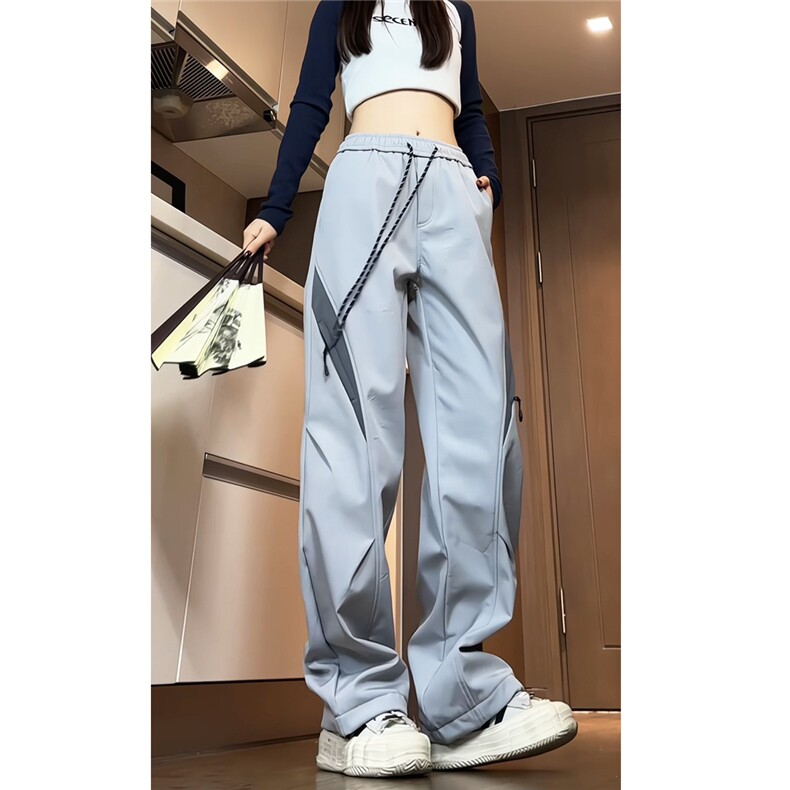 加绒加厚防水冲锋裤你拼色休闲工装裤A337-S120特P45控78,女装休闲裤,电商A337