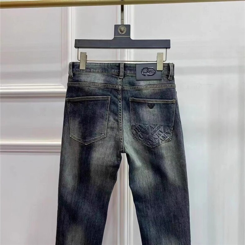 1506-1/KT10451/P50高端重工水洗复古牛仔裤男修身小直筒牌百搭,男装牛仔裤,星座1506-1