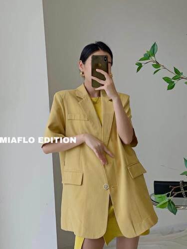 经典的西装继续走/高级米/气质黄，女装西装，MIA&FLO