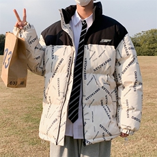 新款双面穿棉服宽松时尚港风青少年棉袄外套MY20815P-60，男装棉衣，电商A128