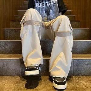 潮牌拼色机能工装裤男宽松街头hiphop裤高街痞帅冲锋裤 XU166-P45图片