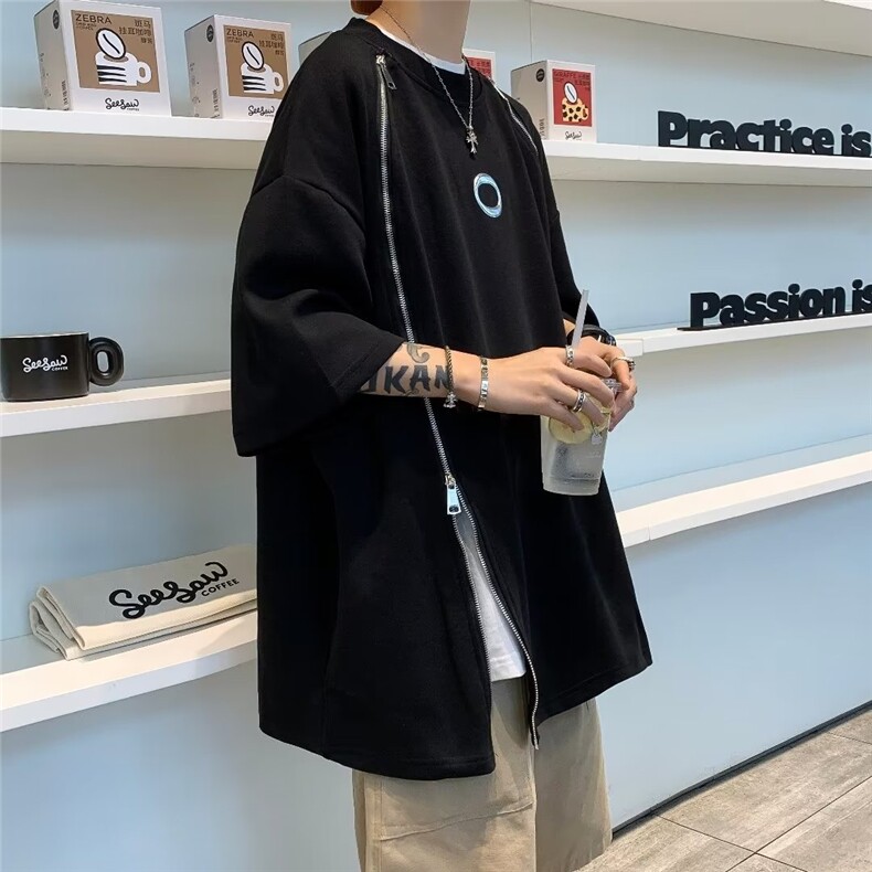 2023春夏季新款男休闲圆领短袖T恤AF02P33,男装T恤,星座1116-2