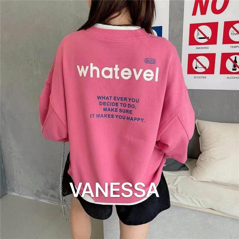 假两件卫衣，女装卫衣/绒衫，VANESSA