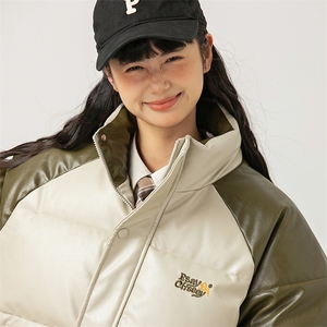 2026冬季新款男装日系潮牌拼色宽松休闲棉服加厚外套MY380-F148图片