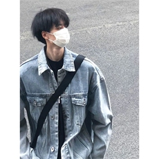 秋季牛仔外套男潮流夹克男外套休闲中性百搭上衣JK611-P60，男装工装外套，电商D202