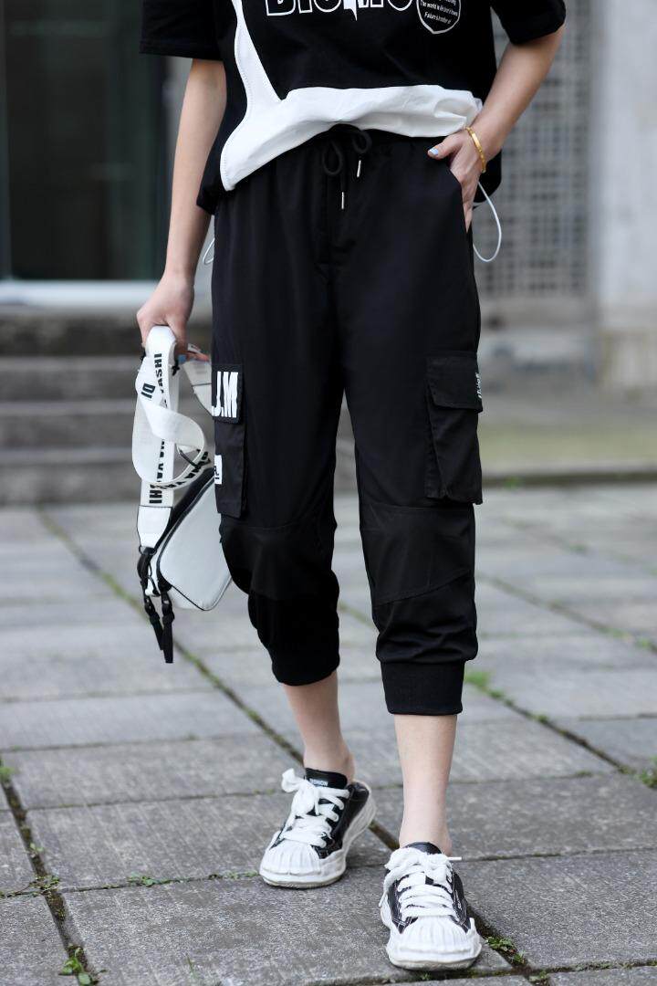 印花工装裤，其它，伊丽莎