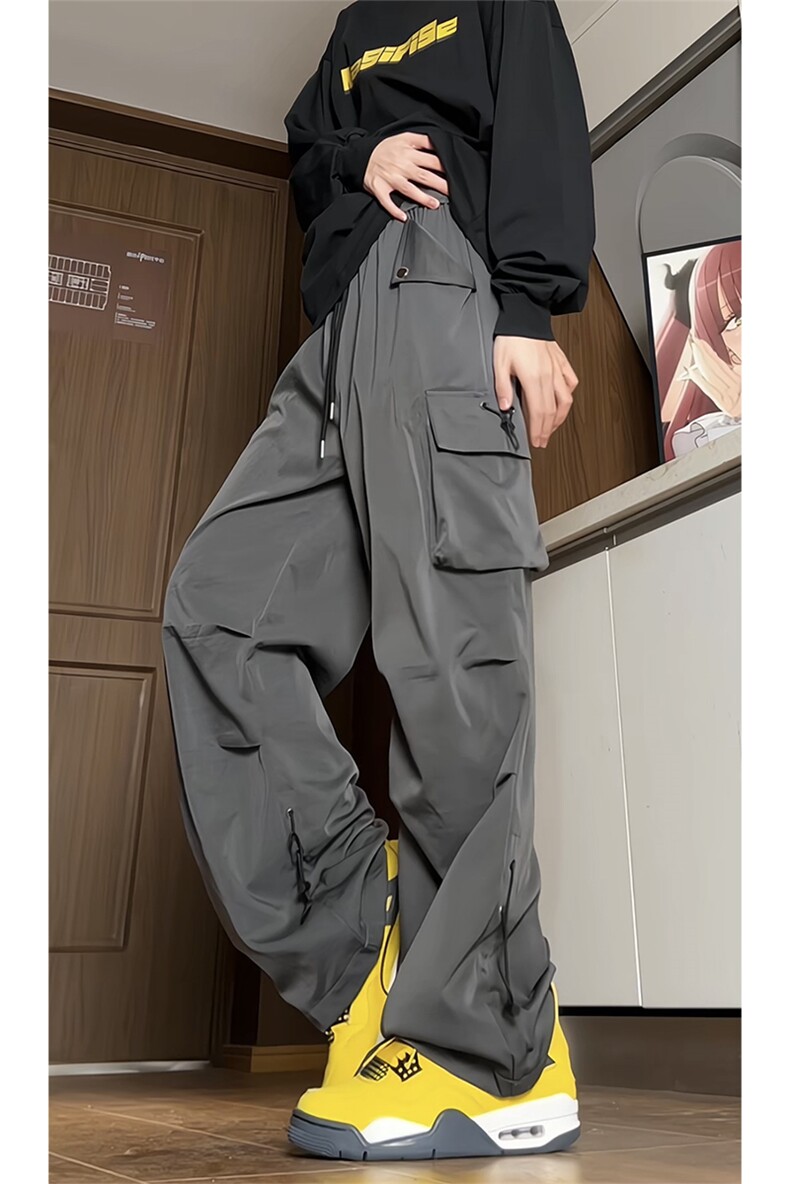 703-K359-P50秋季高品质高街潮牌宽松工装直筒休闲裤,男装工装外套,星座703