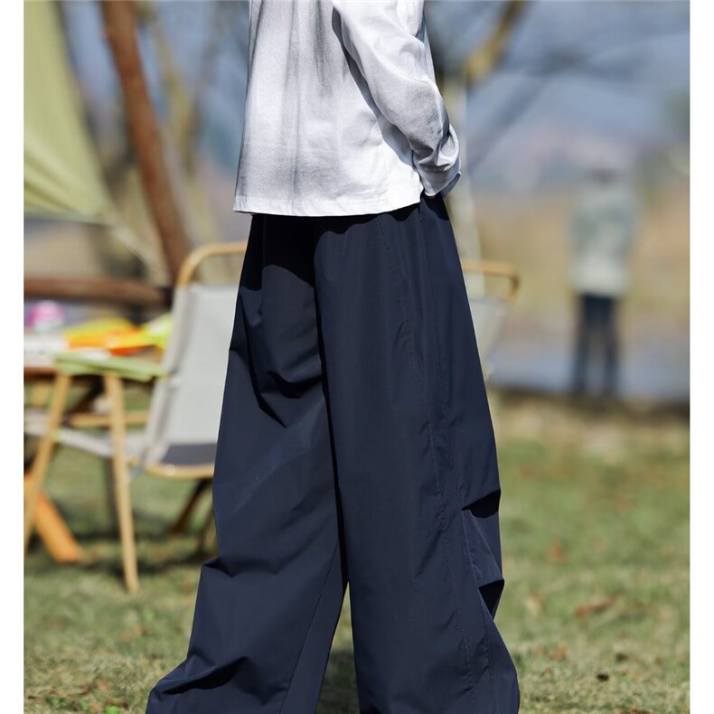 时尚设计凉感伞兵裤男直筒宽松休闲裤青少年美式高街潮牌工装裤,男装工装外套,星座506A