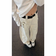 【特价款】牛仔裤男刺绣弯刀裤宽松P45Y662，男装牛仔裤，星座1112-1