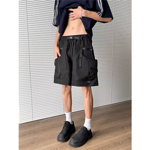 夏季机能风户外运动短裤男宽松休闲百搭痞阔腿五分中裤K6181-P39图片