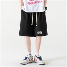 HD74232-P22华夫格短裤男大码宽松五分裤男直筒中裤，男装休闲裤，电商A040