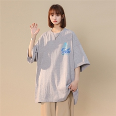 中性夏季美式潮宽松印花情侣百搭短袖T恤T1020P25控38，男装T恤，A247A