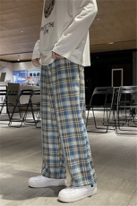 青春流行格子男休闲秋季宽松运动裤九分裤潮时尚潮牌K1483-P35，男装休闲裤，星座512-4