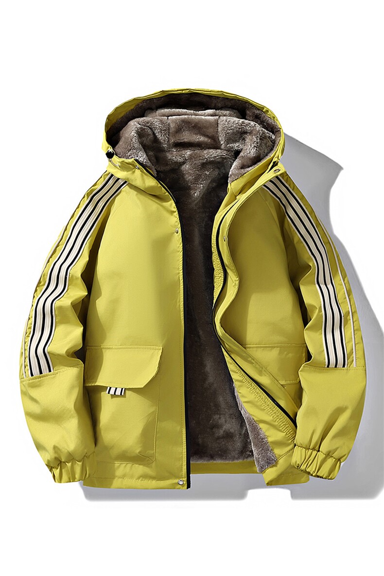 棉服夹克秋冬新款三条杠棉衣立领保暖加厚外套A436-5801-P90,男装棉衣,电商A436