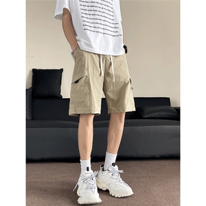 休闲短裤男士韩版潮流痞帅百搭2024夏季新款ins五分裤K5505-P32图片