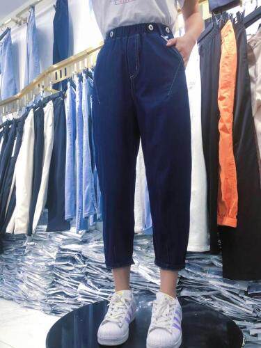 老爹休闲牛仔裤，女装牛仔裤，时尚姐妹