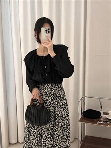 碎花半裙图片