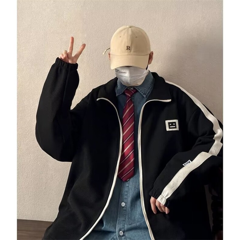 小清新潮流百搭翻领外套男美式vibe高街夹克CJ62P45,男装夹克,星座1116-2