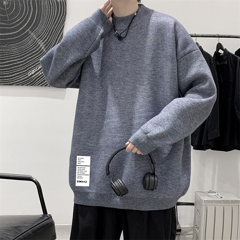 控68半高领毛衣男士大码针织衫男毛线衣男M18045-P45加绒款-P65,男装针织衫/毛衣,电商A040
