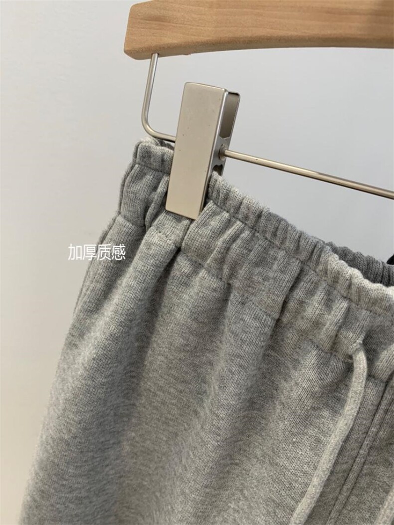 磨毛卫裤，裤型，女装休闲裤，素妮