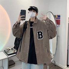 潮流夹克潮男春季千鸟格夹克H128P57，男装夹克，星座1116-2