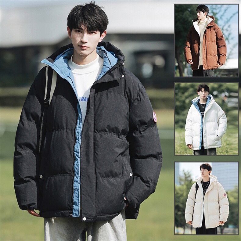 冬季新款棉衣男士加厚大鹅棉袄外套情侣款防寒保暖棉服1102-P60图片