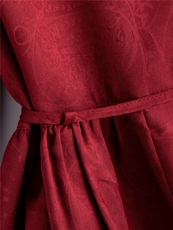 时尚宽松休闲新中式提花系腰带衬衫暗花短款小衫女，女装衬衫，水衣源