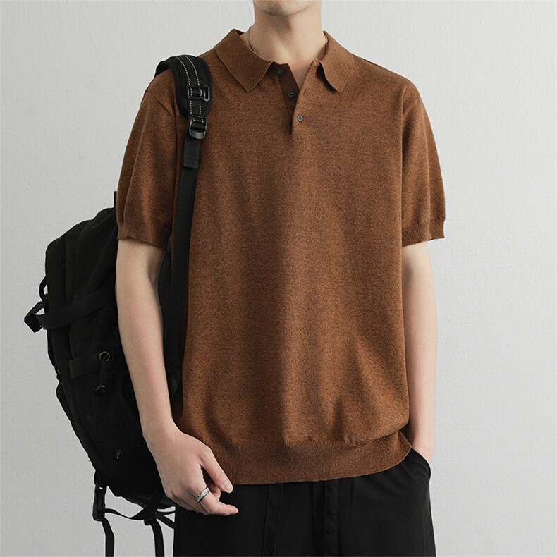 高端潮牌针织衫翻领polo/短袖简约休闲男款,男装Polo衫,星座914
