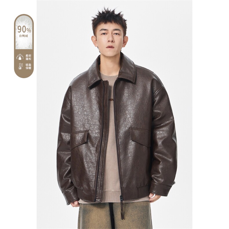 2025冬季新款港风无影墙大码90%白鸭绒羽绒服M-4X6602-特P259,男装羽绒服,电商A022