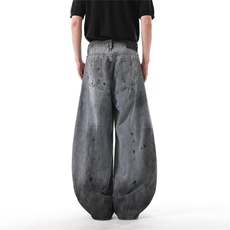 903-AK037-特P58【S-3XL】做旧脏弯刀牛仔裤2，男装牛仔裤，星座903