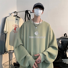 ！圆领卫衣男装港风长袖T恤男外套男WY164-P28，男装卫衣，电商B367