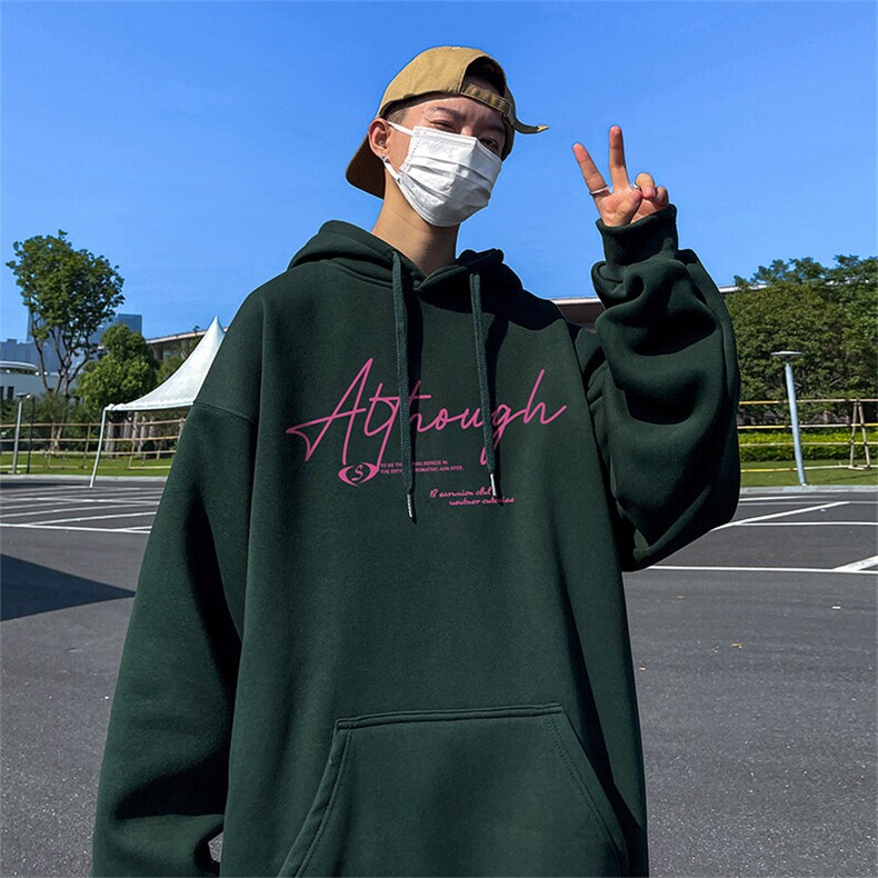 抖音得物供货可提供视频春装重磅美式宽松连帽卫衣DL2413,男装卫衣,电商A486-1