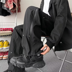 美式机能冲锋裤冬高街休闲长裤防风防水男生加绒潮牌工装裤子P40图片
