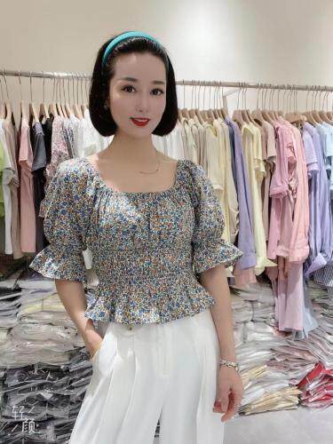 夏款新品百搭碎花上衣，女装，帛糸霓娜